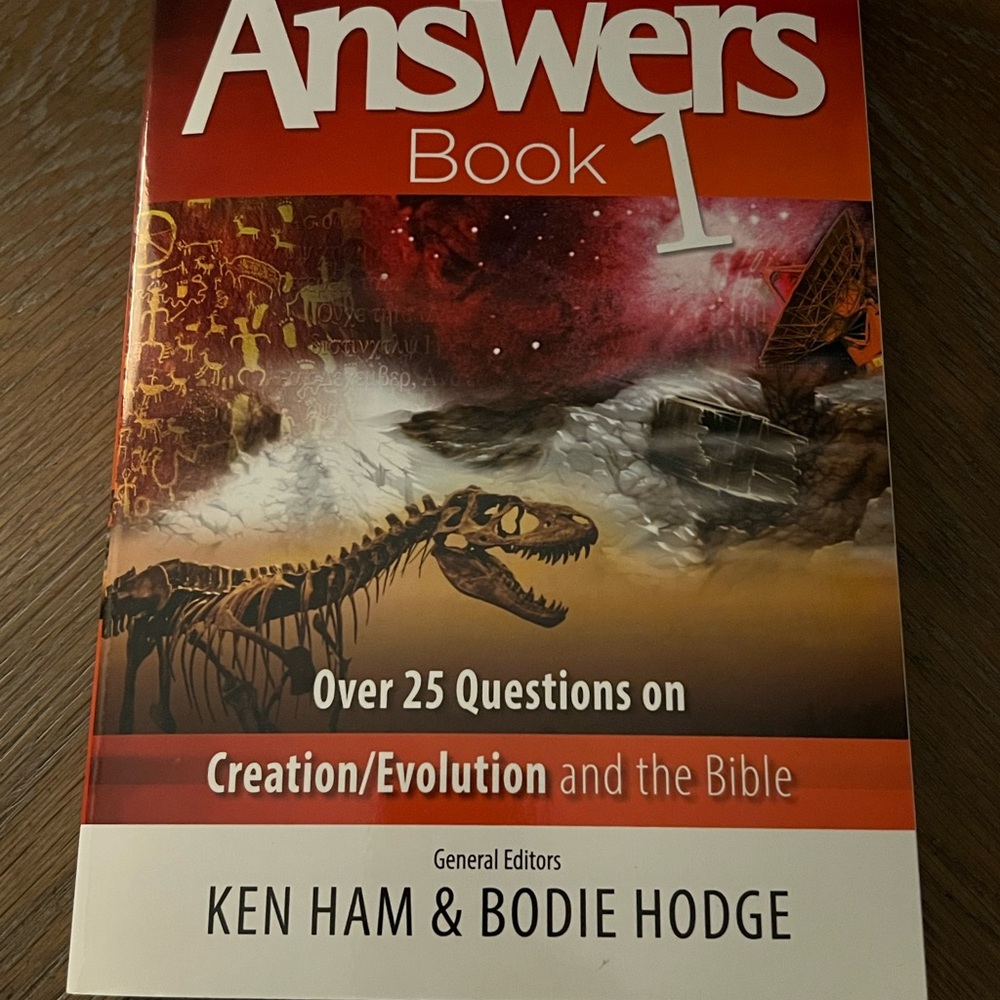 Answers Book 1 - Creation/Evolution and the Bible. Brand new w/defect.
